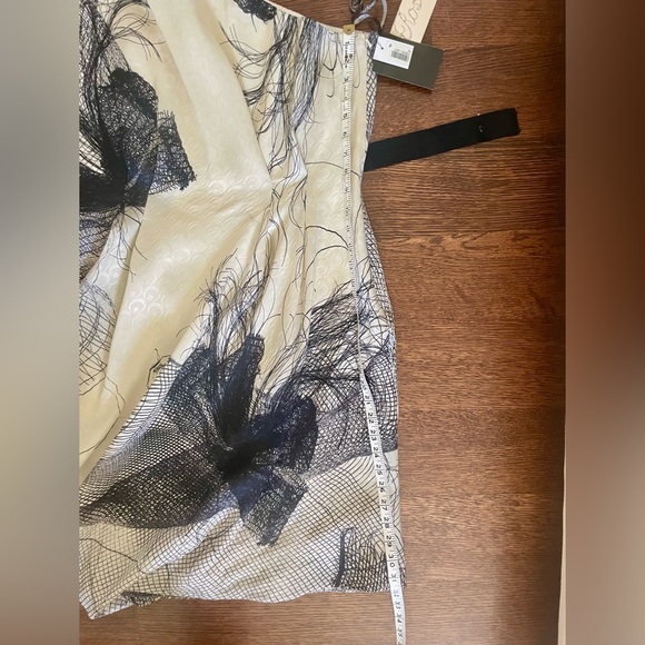 BNWT Lela Rose Silk Asymmetrical One Shoulder Cocktail Dress Size 14 - Picture 13 of 15